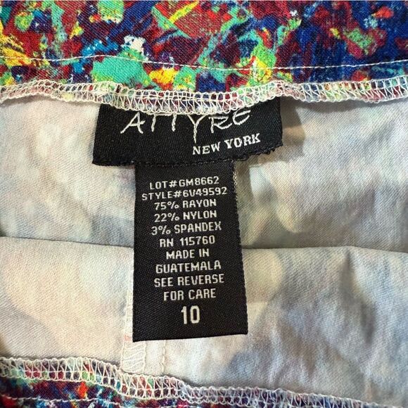 Attyre Skort Set of 2 Blue Black Abstract Design Scallop Hem Tennis Golf SZ10 - Picture 6 of 13